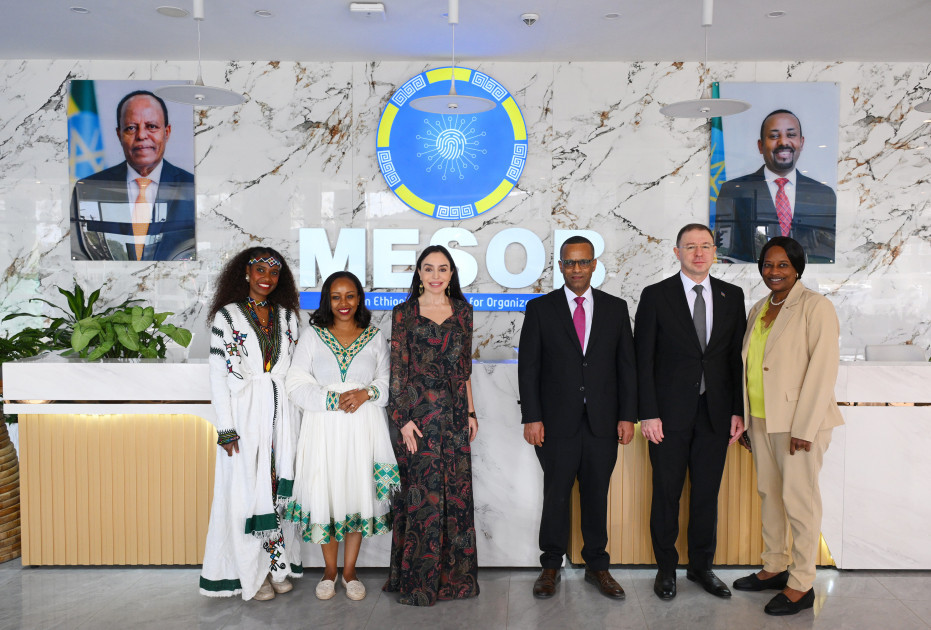 Leyla Əliyeva Efiopiyada “MESOB” dövlət xidməti mərkəzində olub<font color=red> - FOTOLAR</font>