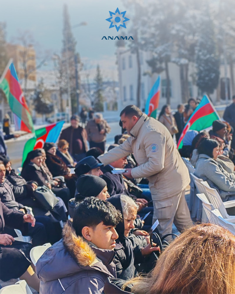 ANAMA Xankəndiyə köçən sakinlərə maarifləndirmə tədbiri keçirib<font color=red> - FOTOLAR</font>