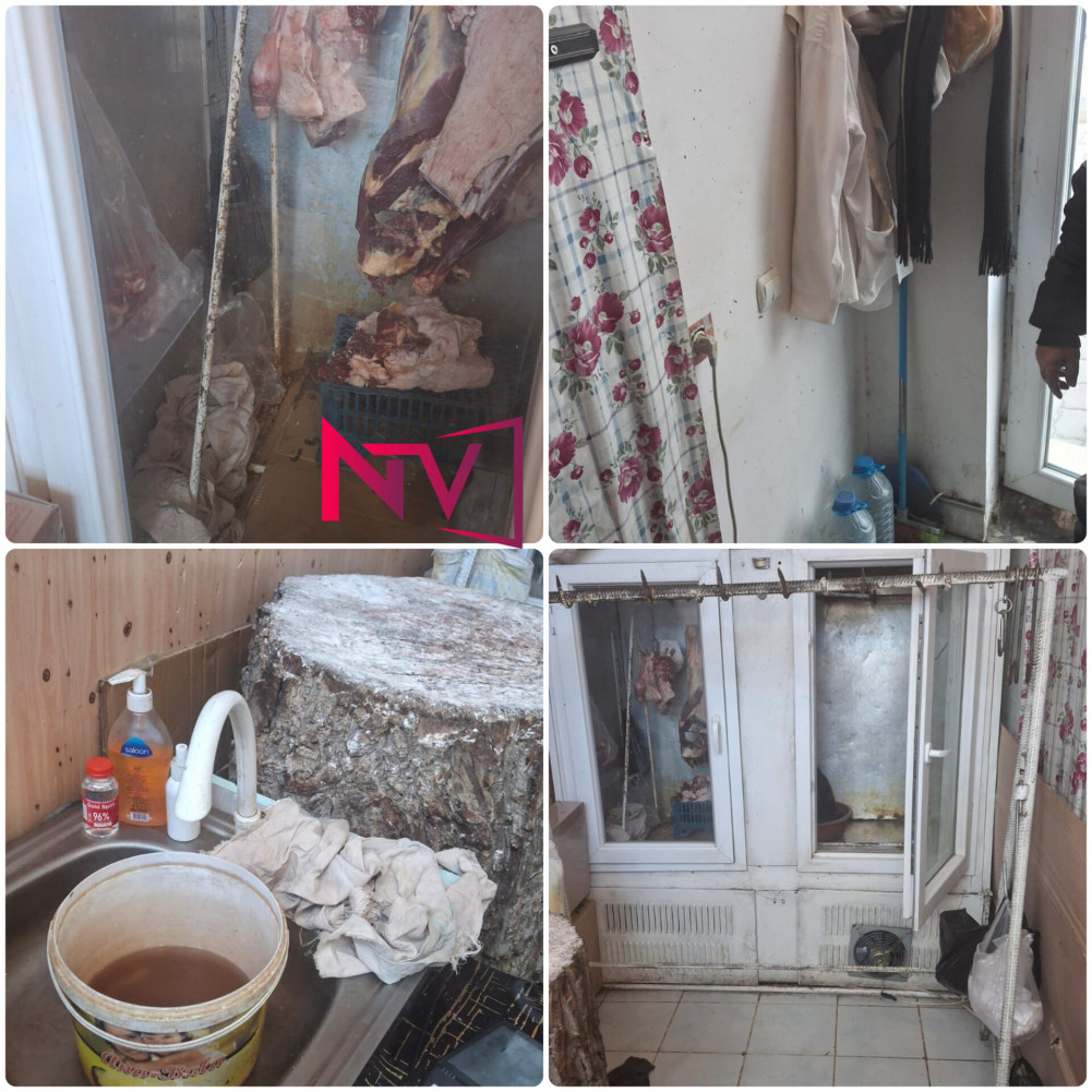 Ordubadda ət satışı mağazasının fəaliyyəti dayandırılıb<font color=red> - FOTOLAR</font>