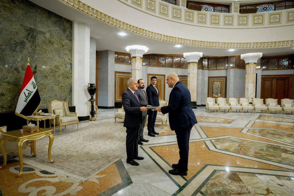 Azərbaycan səfiri etimadnaməsini İraq Prezidentinə təqdim edib<font color=red> - FOTOLAR</font>