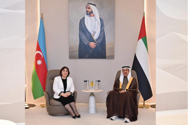 Sahibə Qafarova Birləşmiş Ərəb Əmirliklərində səfərdədir<font color=red> - FOTOLAR</font>