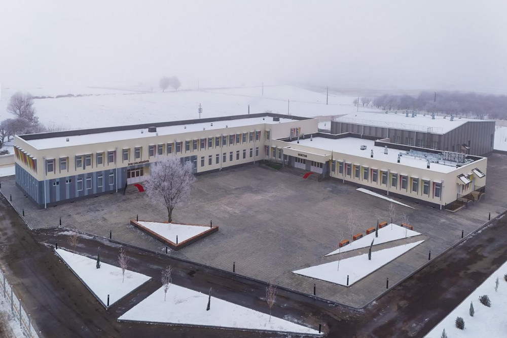 Hacıvar kəndində yeni məktəb binası istifadəyə verilib<font color=red> - FOTOLAR</font>