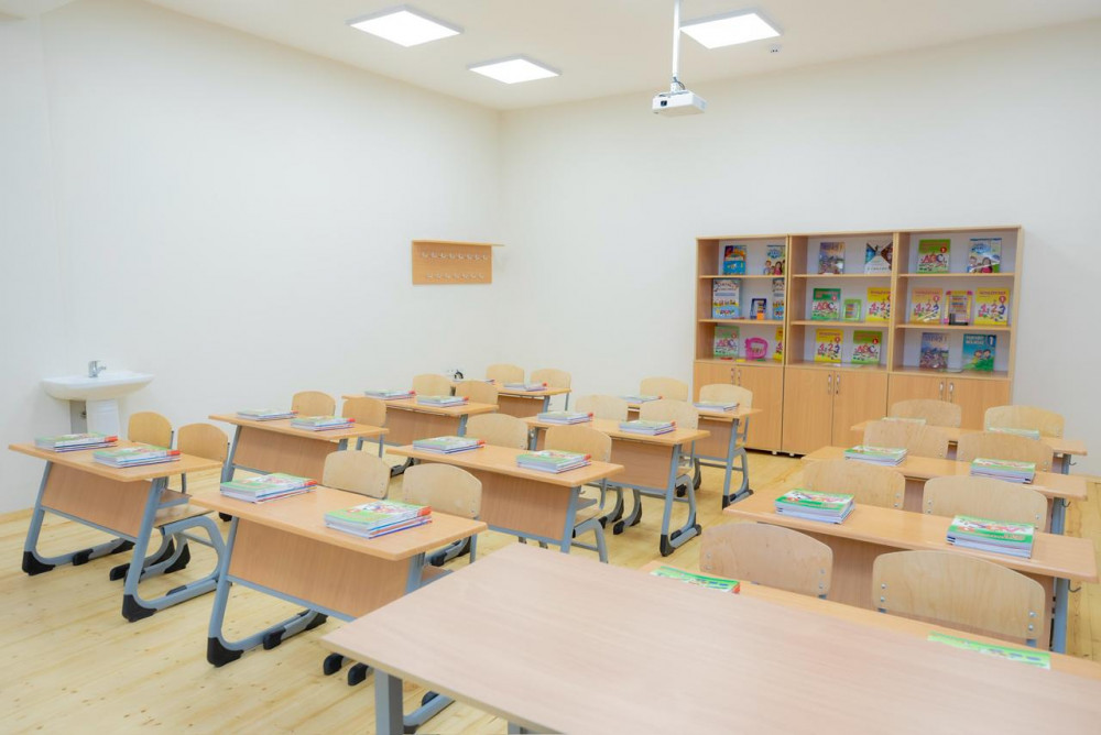 Hacıvar kəndində yeni məktəb binası istifadəyə verilib<font color=red> - FOTOLAR</font>