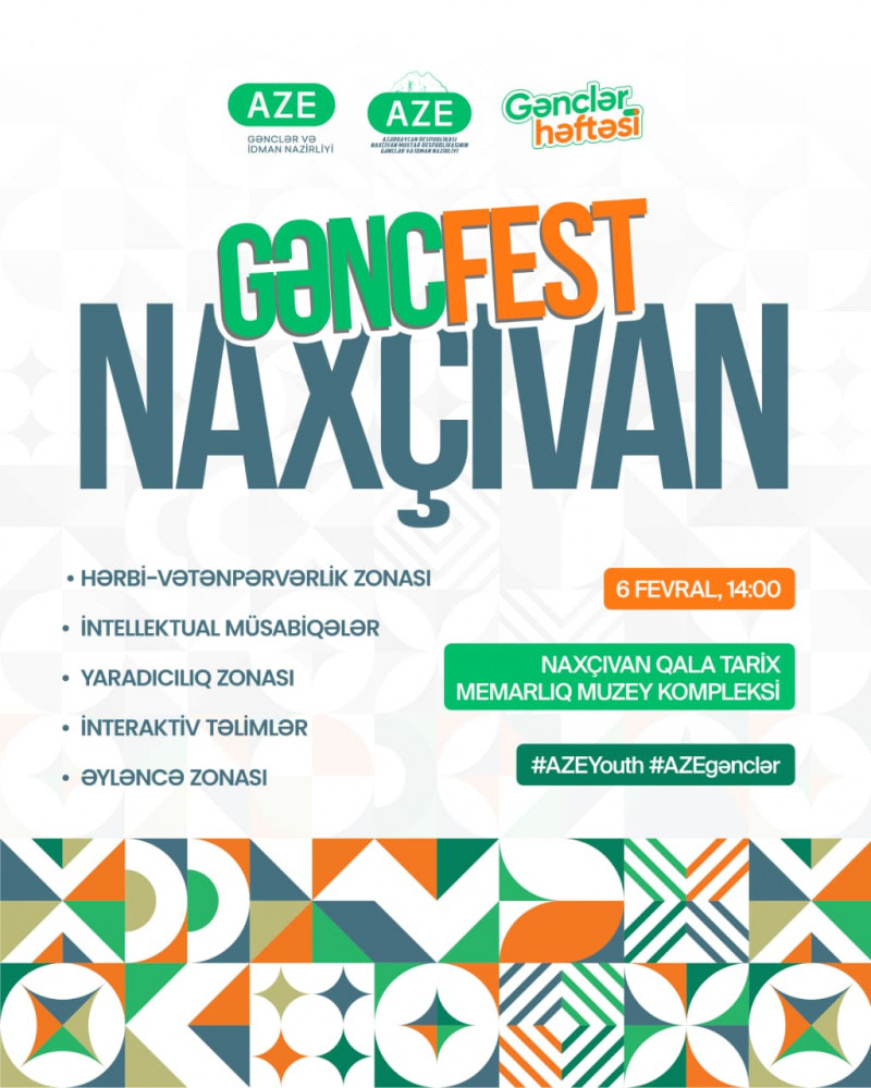 Naxçıvanda “Gənc Fest” festivalı keçiriləcək<font color=red> - FOTOLAR</font>