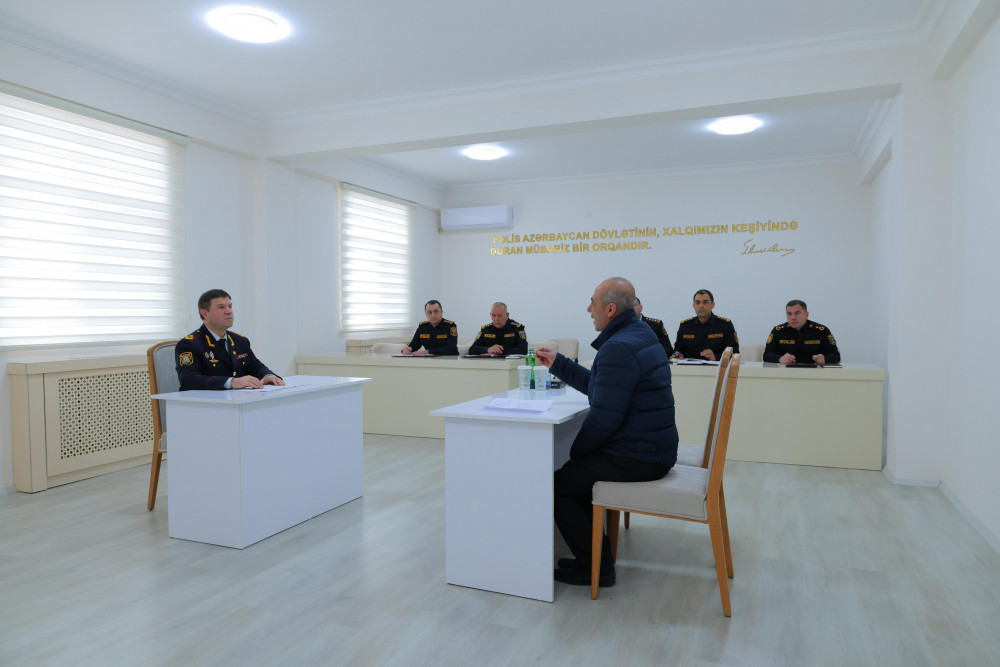 Süleyman Neymətov Babək Rayon Polis İdarəsində növbəti vətəndaş qəbulu keçirib<font color=red> - FOTOLAR</font>