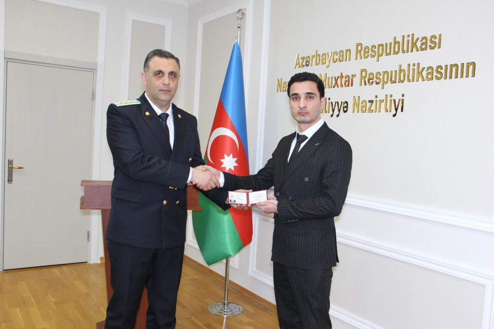 Naxçıvanda ədliyyə qulluqçularının andiçmə mərasimi təşkil edilib<font color=red> - FOTOLAR</font>