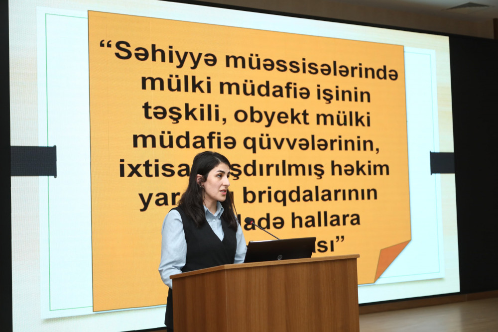 Naxçıvanda səhiyyə müəssisələrinin mülki müdafiə rəhbərləri və qərargah rəisləri ilə tədris-metodiki toplanış keçirilib<font color=red> - FOTOLAR</font>