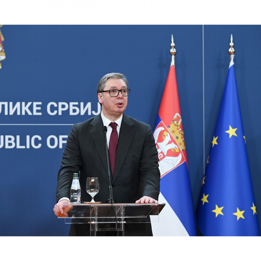 Azərbaycan Prezidenti İlham Əliyev və Serbiya Prezidenti Aleksandar Vuçiç mətbuata bəyanatlarla çıxış ediblər<font color='red'> - YENİLƏNİB</font><font color=red> - FOTOLAR</font>