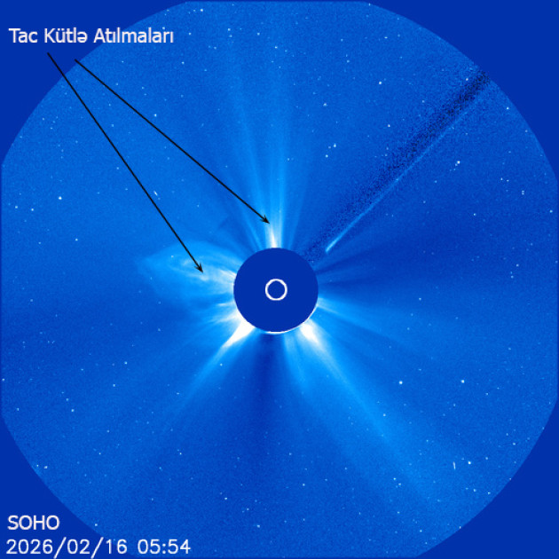Rəsədxana: G1 səviyyəli geomaqnit qasırğası gözlənilir<font color=red> - FOTOLAR</font>