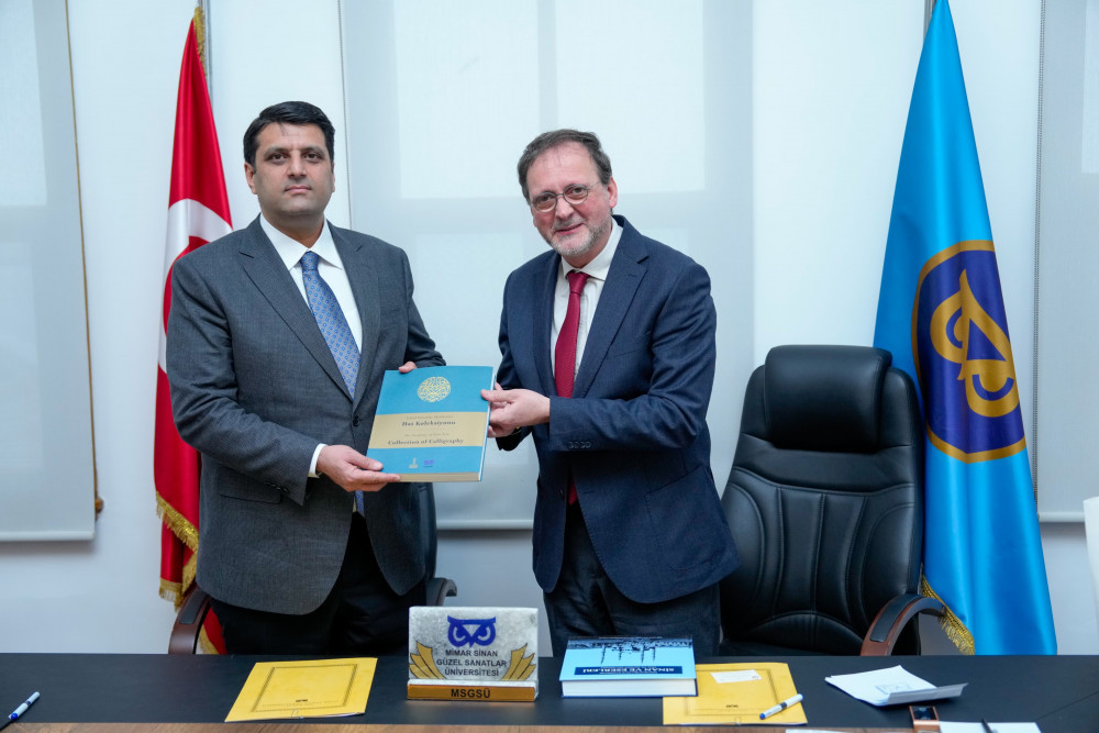 “Şəhərsalma və Memarlıq İli” çərçivəsində Naxçıvan Dövlət Universiteti və Memar Sinan Gözəl Sənətlər Universiteti arasında ikili diplom proqramı həyata keçiriləcək<font color=red> - FOTOLAR</font>