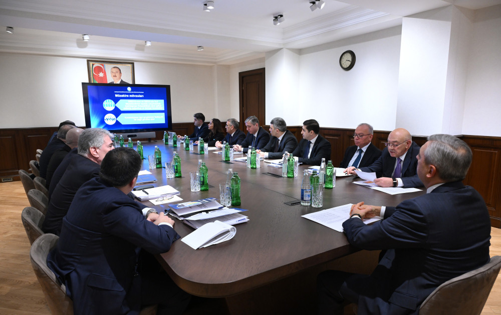 Azərbaycan Respublikasının Korrupsiyaya qarşı mübarizə üzrə Komissiyasının iclası keçirilib<font color=red> - FOTOLAR</font>