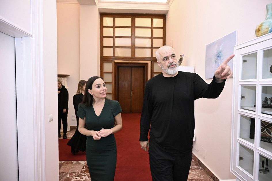 Leyla Əliyeva Tiranada Albaniyanın Baş naziri Edi Rama ilə görüşüb<font color=red> - FOTOLAR</font>