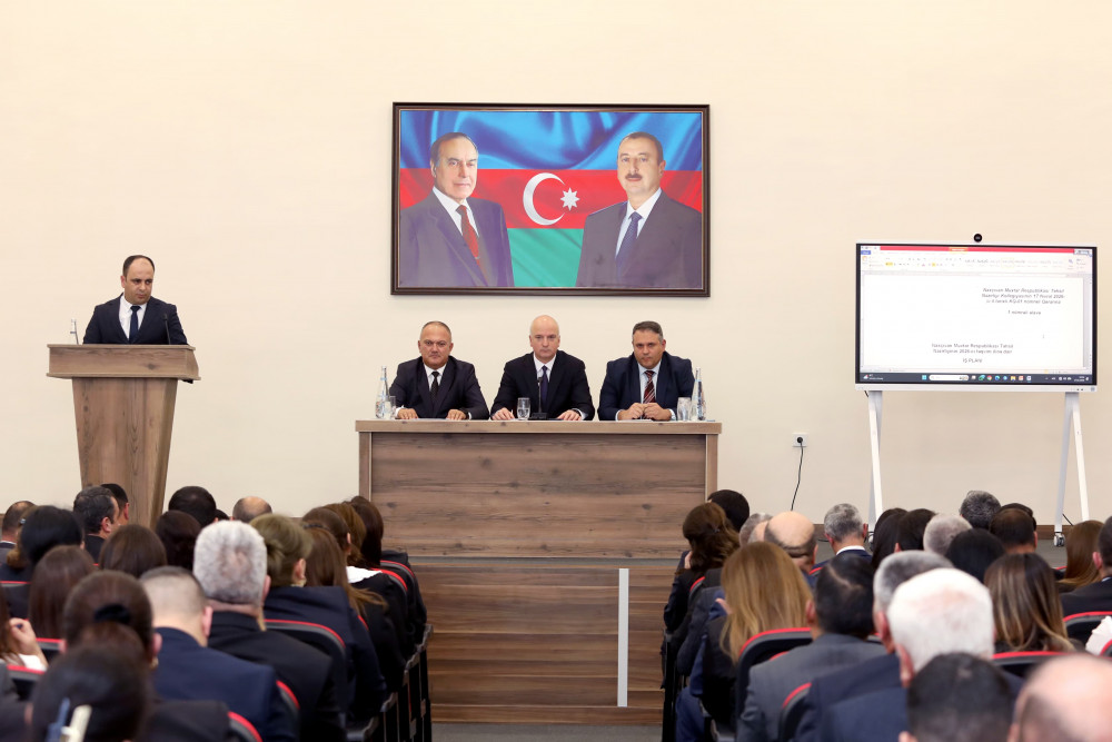 Naxçıvan Muxtar Respublikası Təhsil Nazirliyində kollegiya iclası keçirilib<font color=red> - FOTOLAR</font>