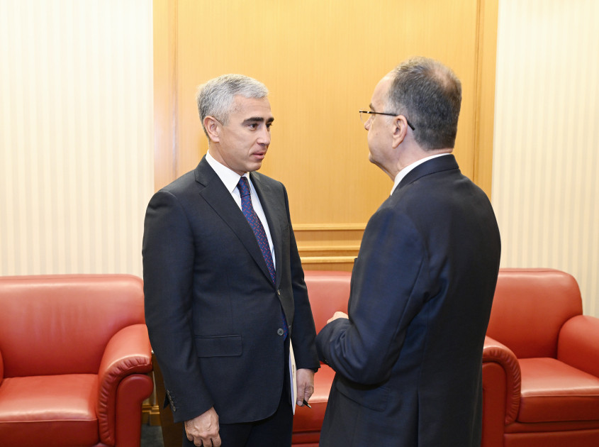 Leyla Əliyeva Tiranada Albaniya Prezidenti Bayram Beqay ilə görüşüb<font color=red> - FOTOLAR</font>