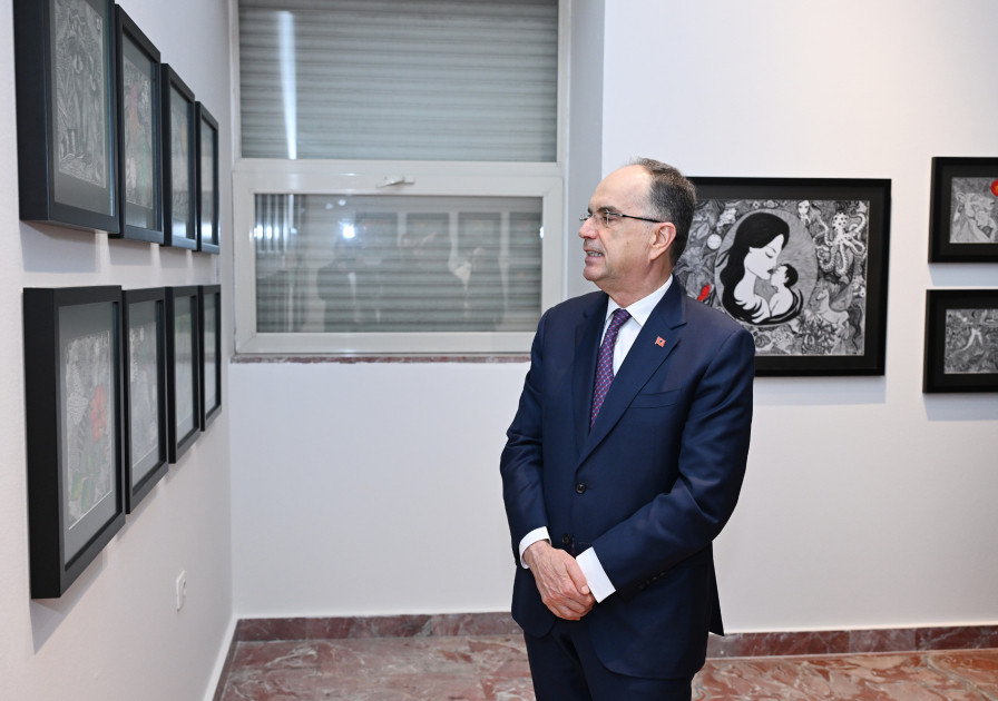 Leyla Əliyeva Tiranada Albaniya Prezidenti Bayram Beqay ilə görüşüb<font color=red> - FOTOLAR</font>