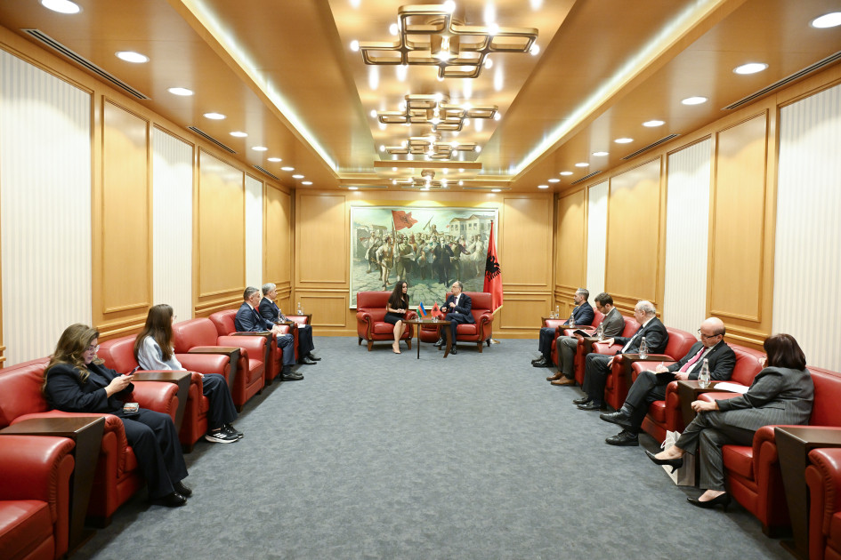 Leyla Əliyeva Tiranada Albaniya Prezidenti Bayram Beqay ilə görüşüb<font color=red> - FOTOLAR</font>