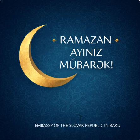 Slovakiya səfirliyi Azərbaycan xalqını Ramazan ayı münasibətilə təbrik edib<font color=red> - FOTOLAR</font>
