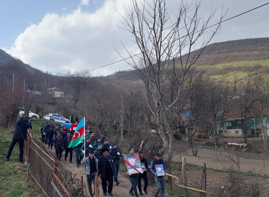 İtkin şəhid Nail Dənziyevlə Lerikdə vida mərasimi keçirilib<font color=red> - FOTOLAR</font>