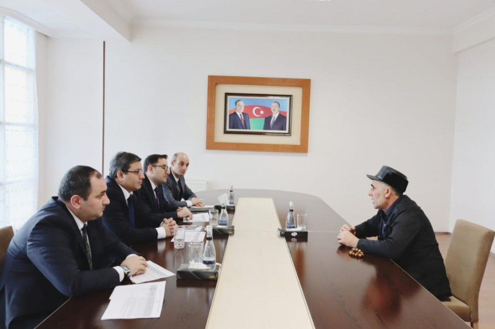 İqtisadiyyat naziri Kazım Hüseynəliyev Sədərəkdə vətəndaşları qəbul edib<font color=red> - FOTOLAR</font>