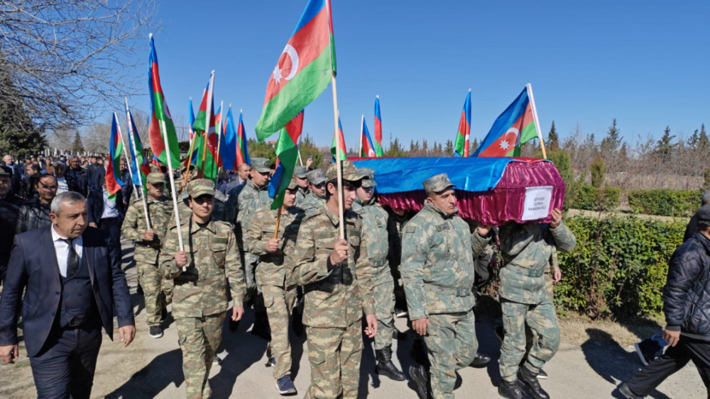 Birinci Qarabağ müharibəsinin itkin şəhidi Qurban Göyüşov Ağdamda dəfn olunub<font color=red> - FOTOLAR</font>