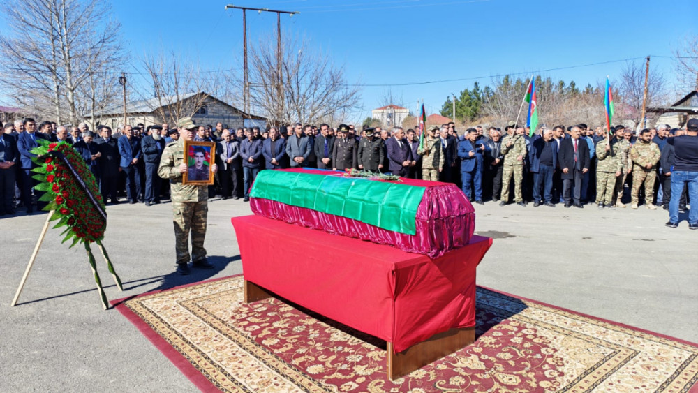 Birinci Qarabağ müharibəsinin itkin şəhidi Qurban Göyüşov Ağdamda dəfn olunub<font color=red> - FOTOLAR</font>