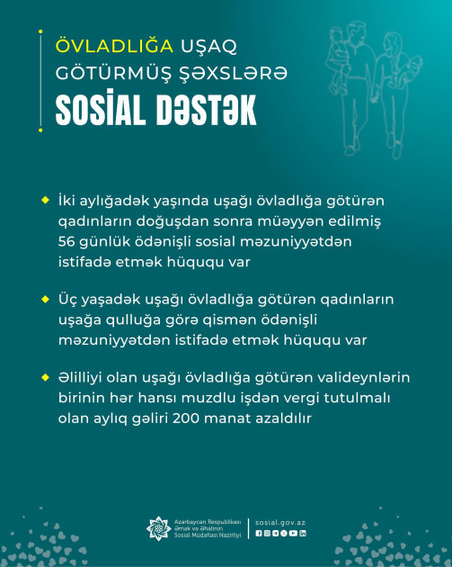 Övladlığa uşaq götürənlərə verilən güzəştlər hansılardır? <font color=red> - FOTOLAR</font>