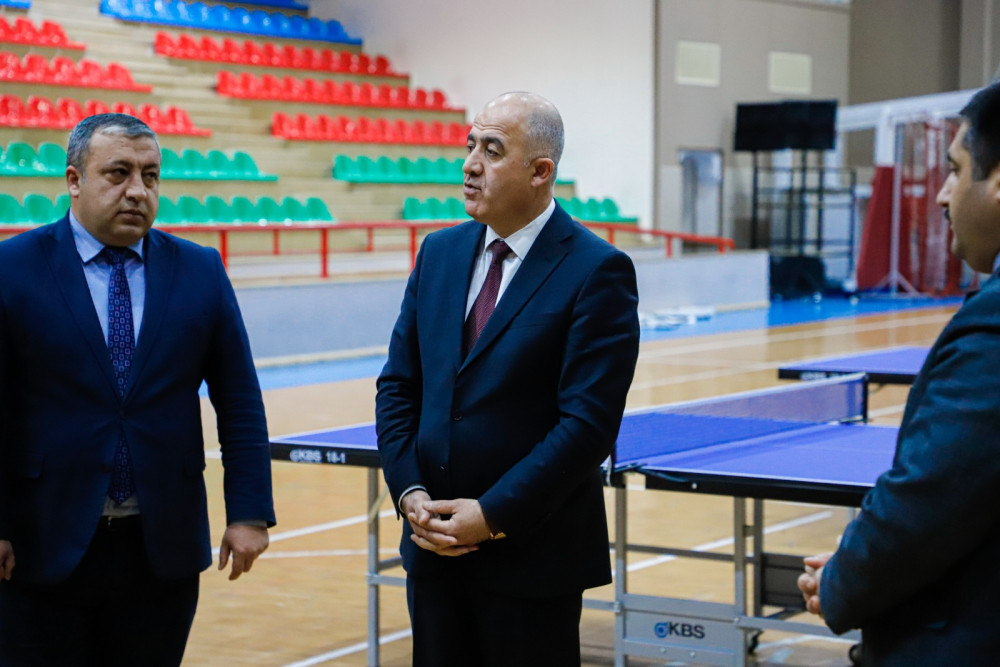 Naxçıvanda yeni stolüstü tennis avadanlıqlarına baxış keçirilib<font color=red> - FOTOLAR</font>