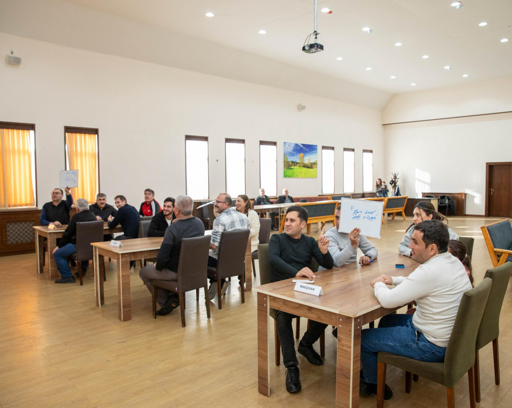 Bir qrup həmkarlar ittifaqı üzvü Ağbulaqda qış istirahəti proqramından yararlanıb<font color=red> - FOTOLAR</font>