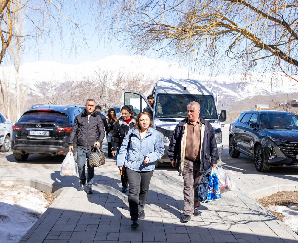 Bir qrup həmkarlar ittifaqı üzvü Ağbulaqda qış istirahəti proqramından yararlanıb<font color=red> - FOTOLAR</font>