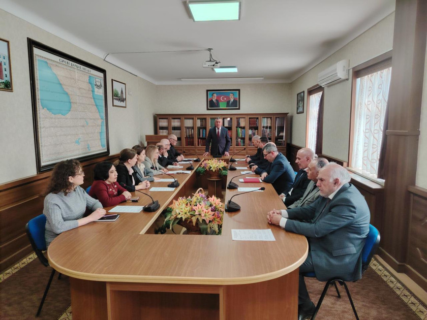 AMEA Naxçıvan Bölməsində “Birinci Türkoloji Qurultay: türk xalqlarının elmi-mədəni birliyində yeri və rolu” mövzusunda elmi konfrans keçirilib<font color=red> - FOTOLAR</font>