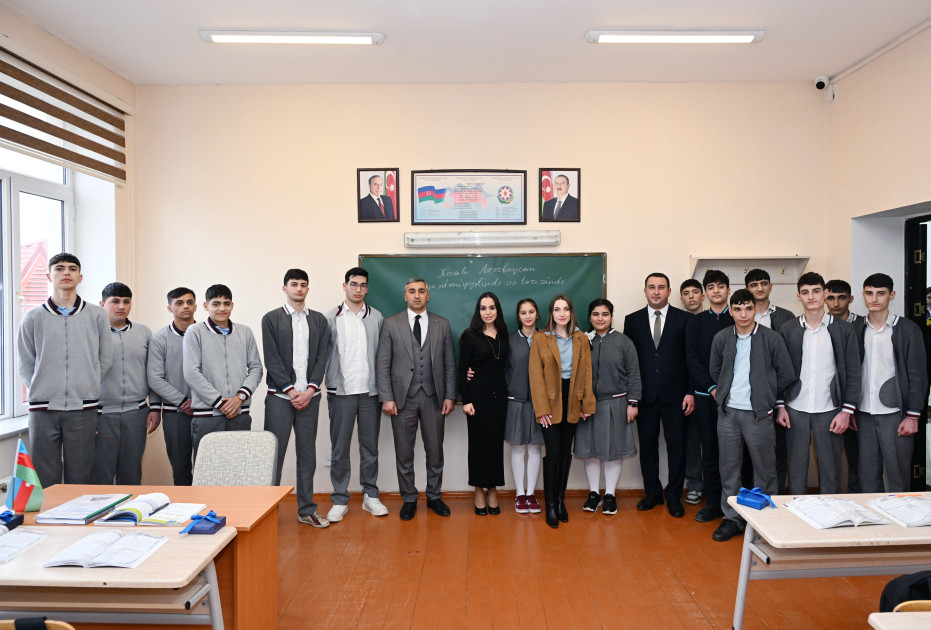 Leyla Əliyeva və Alena Əliyeva Quba şəhərində internat tipli ümumtəhsil məktəbini və STEAM mərkəzini ziyarət ediblər<font color=red> - FOTOLAR</font>