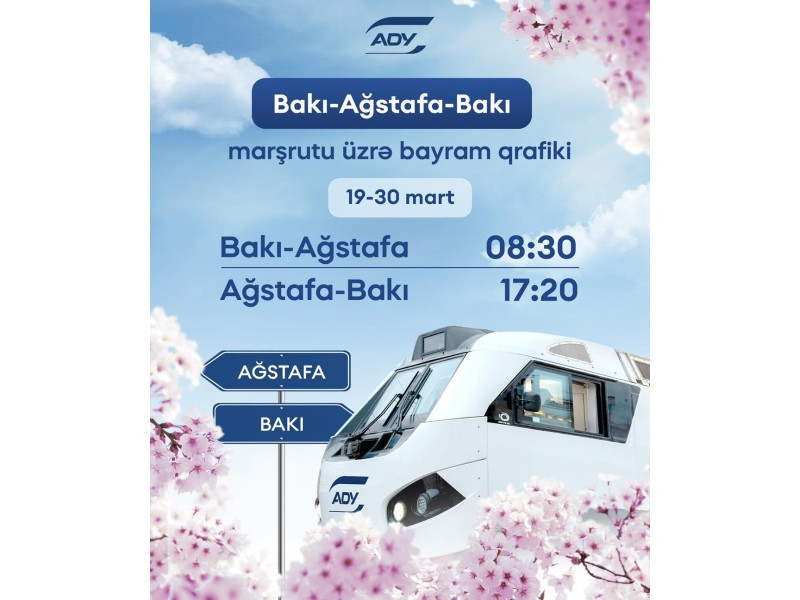 Bayramlar münasibətilə ölkədaxili marşrutlar üzrə əlavə qatar reysləri təyin edilib<font color=red> - FOTOLAR</font>