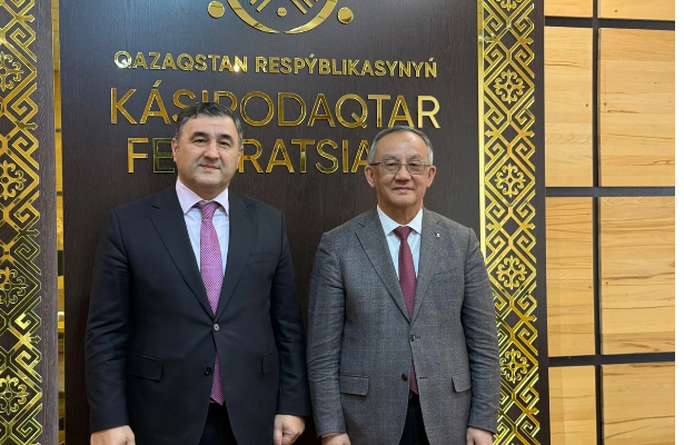 Azərbaycan və Qazaxıstan həmkarlar ittifaqları əmək hüquqları sahəsində əməkdaşlığı genişləndirəcək<font color=red> - FOTOLAR</font>