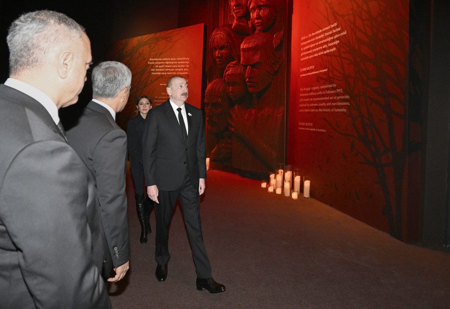Prezident İlham Əliyev Xocalı Soyqırımı Memorialının açılışında iştirak edib<font color='red'> - YENİLƏNİB 3</font><font color=red> - FOTOLAR</font>
