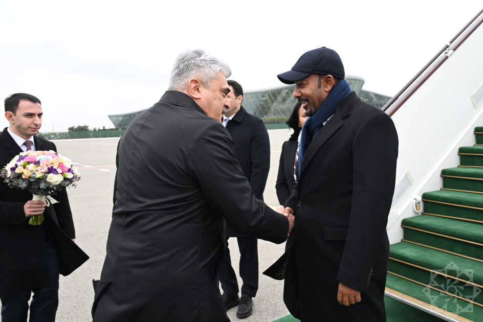 Efiopiyanın Baş naziri Azərbaycana rəsmi səfərə gəlib<font color=red> - FOTOLAR</font>