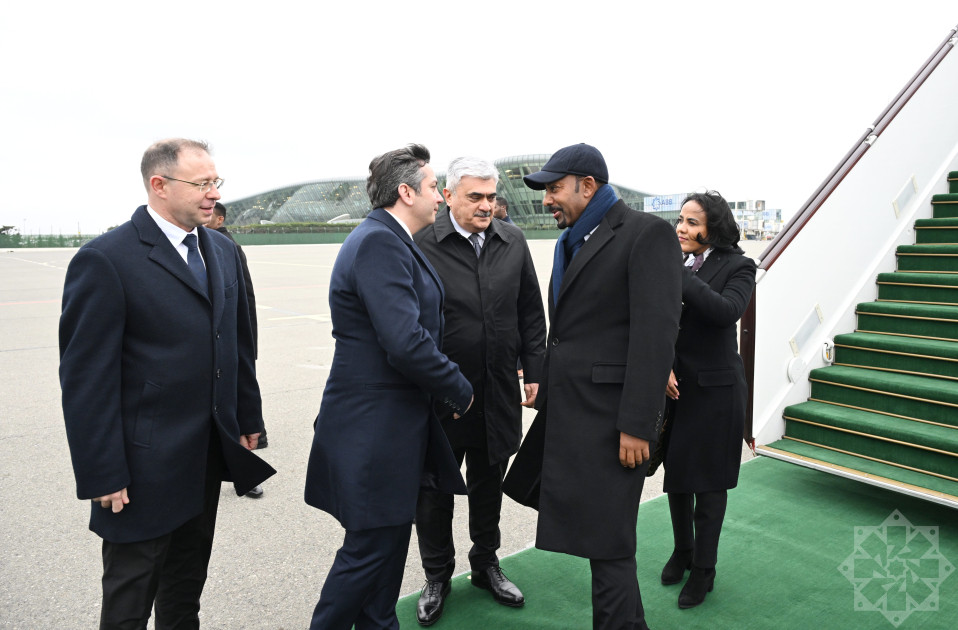 Efiopiyanın Baş naziri Azərbaycana rəsmi səfərə gəlib<font color=red> - FOTOLAR</font>