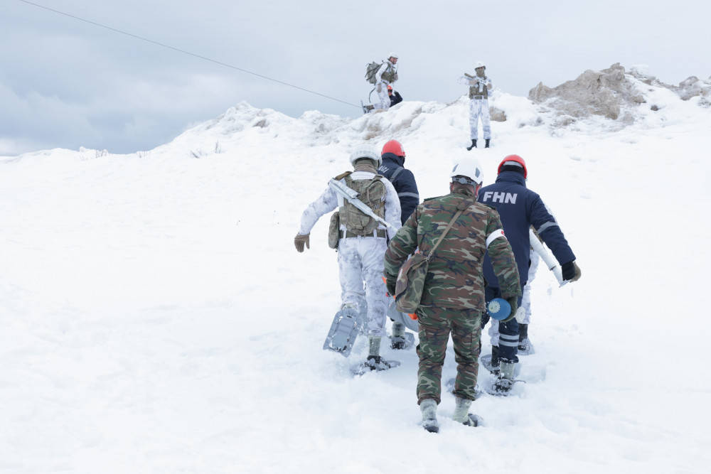 Fövqəladə Hallar Nazirliyi Zəngəzur Milli Parkında təlim keçirib <font color=red> - FOTOLAR</font>