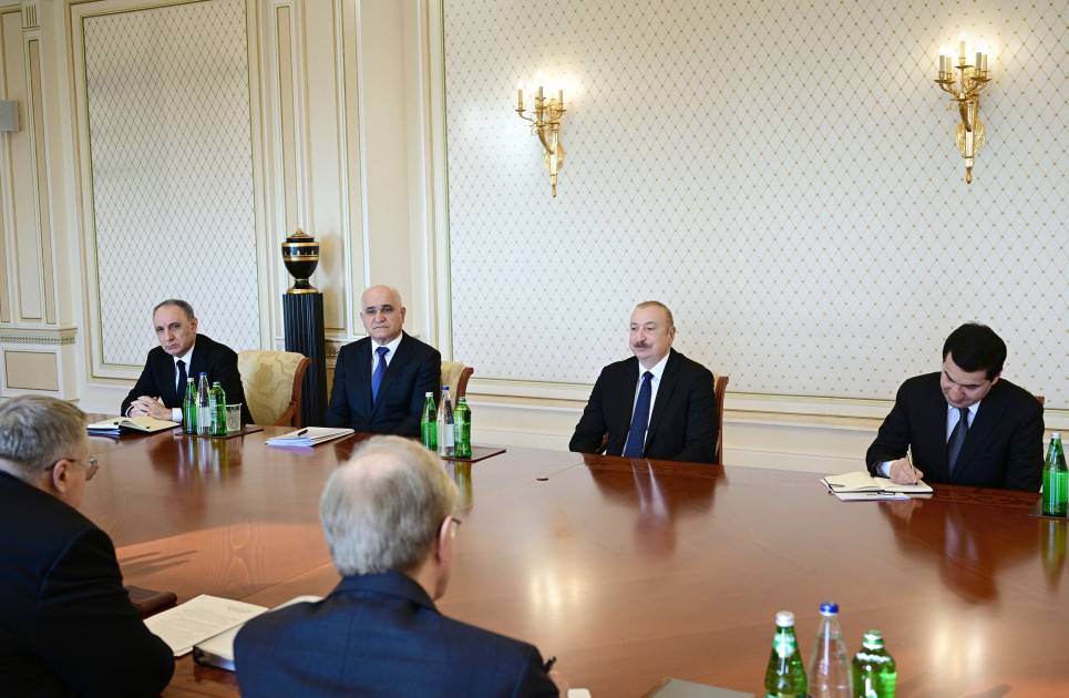 Azərbaycan Prezidenti İlham Əliyev Rusiya Hökuməti Sədrinin müavinini qəbul edib<font color=red> - FOTOLAR</font>