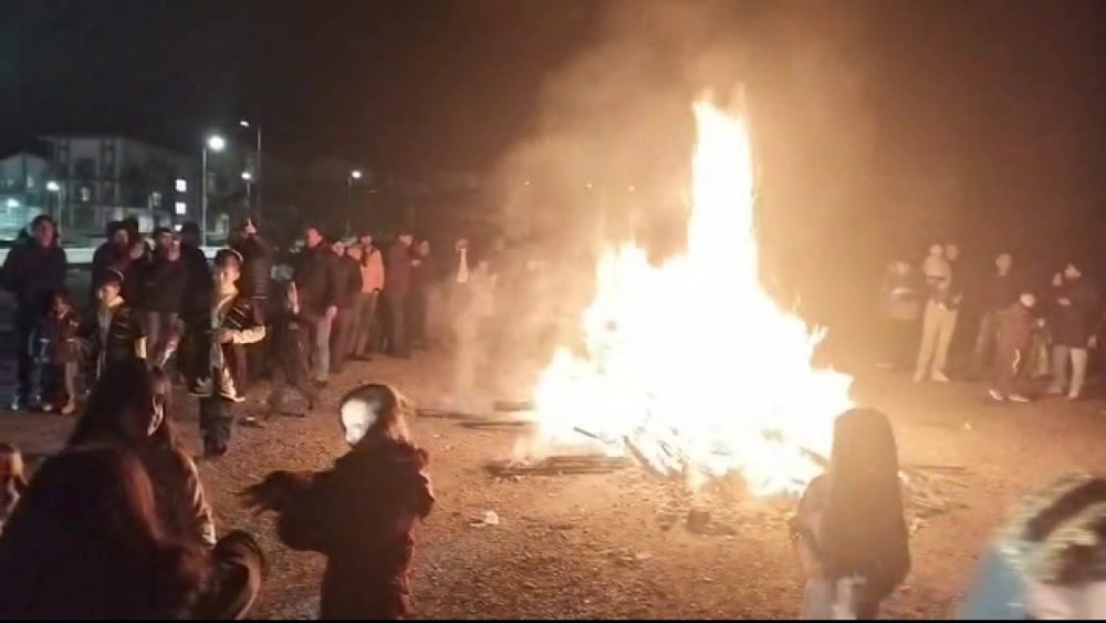 Kəlbəcərdə Od çərşənbəsi tonqalı qalanıb<font color=red> - FOTOLAR</font>