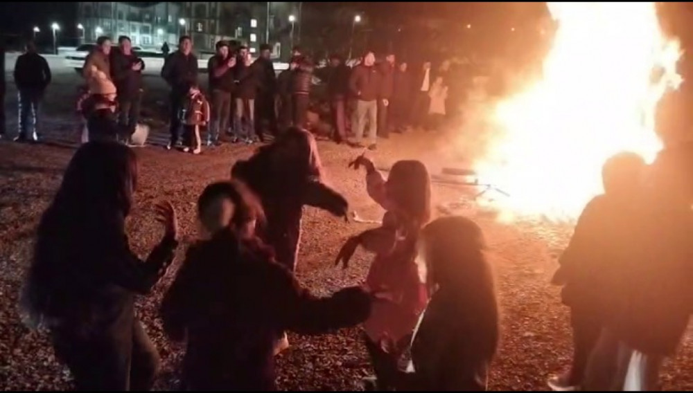 Kəlbəcərdə Od çərşənbəsi tonqalı qalanıb<font color=red> - FOTOLAR</font>