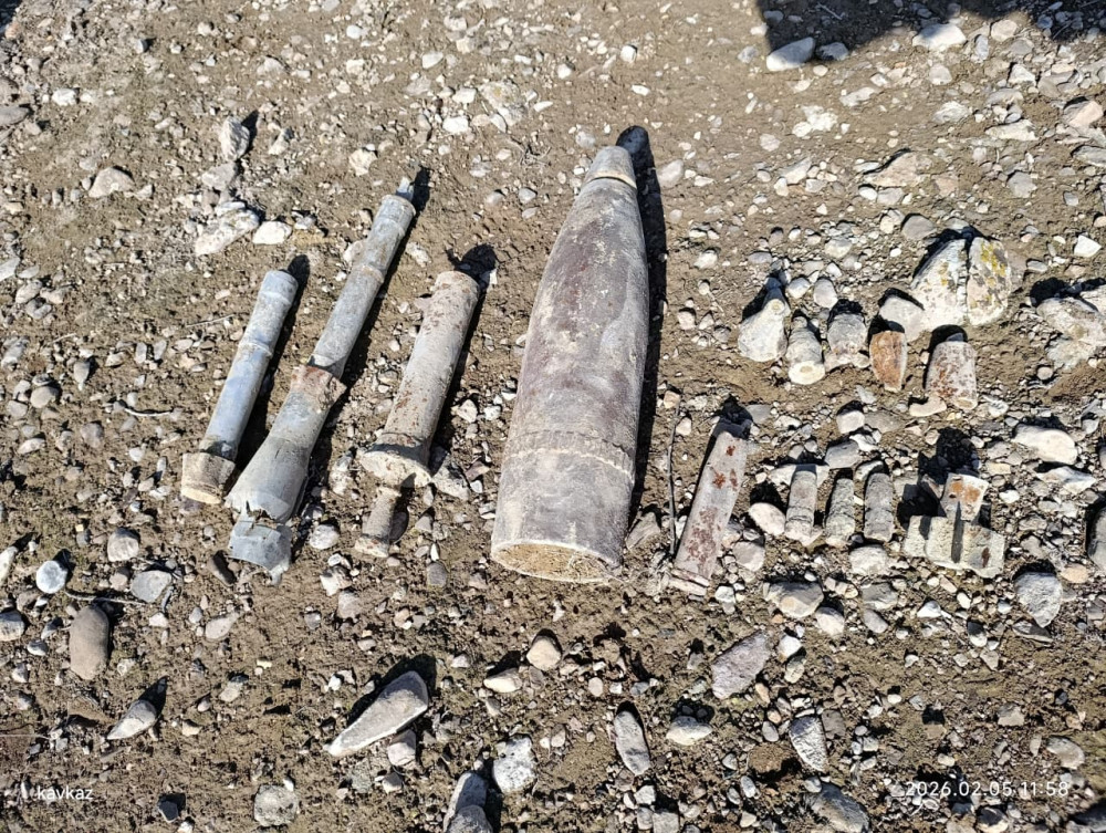 Kəngərli və Culfa rayonları ərazisində hərbi sursatlar aşkar edilib<font color=red> - FOTOLAR</font>
