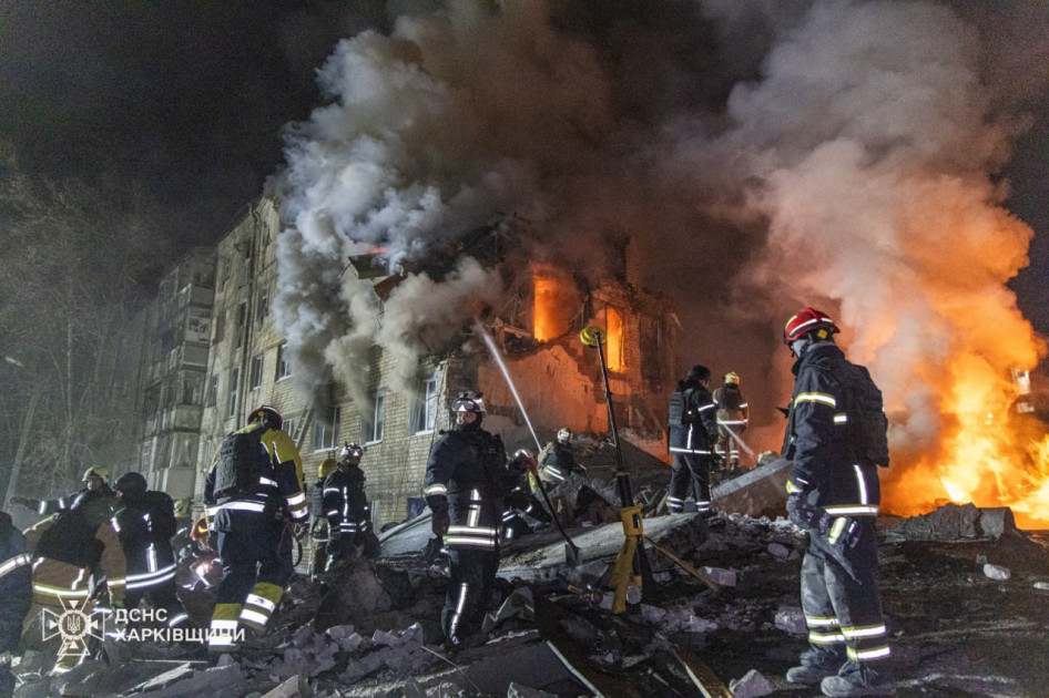 Xarkova hava zərbələri endirilib, ölənlər və xəsarət alanlar var<font color=red> - FOTOLAR</font>