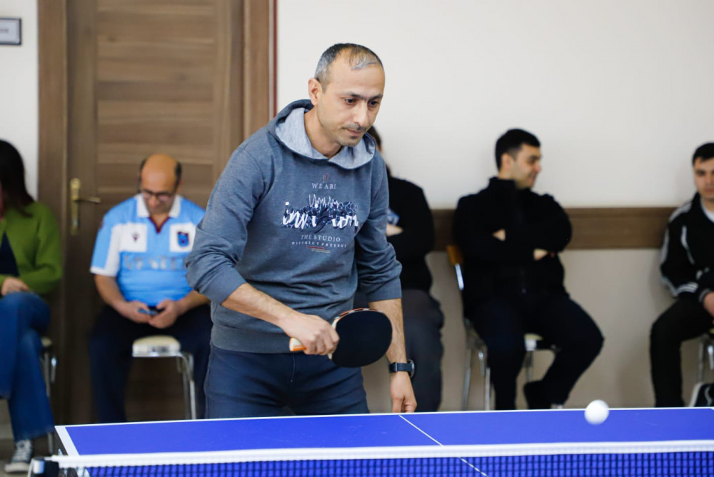 Dövlət qurumlarının əməkdaşları arasında stolüstü tennis yarışı keçirilib <font color=red> - FOTOLAR</font>