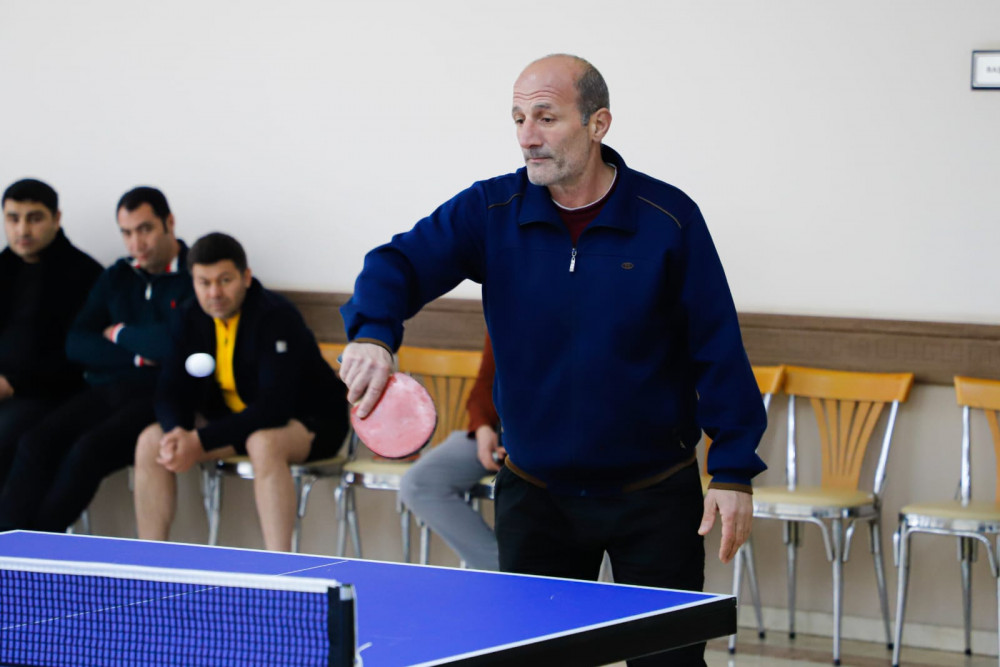 Dövlət qurumlarının əməkdaşları arasında stolüstü tennis yarışı keçirilib <font color=red> - FOTOLAR</font>