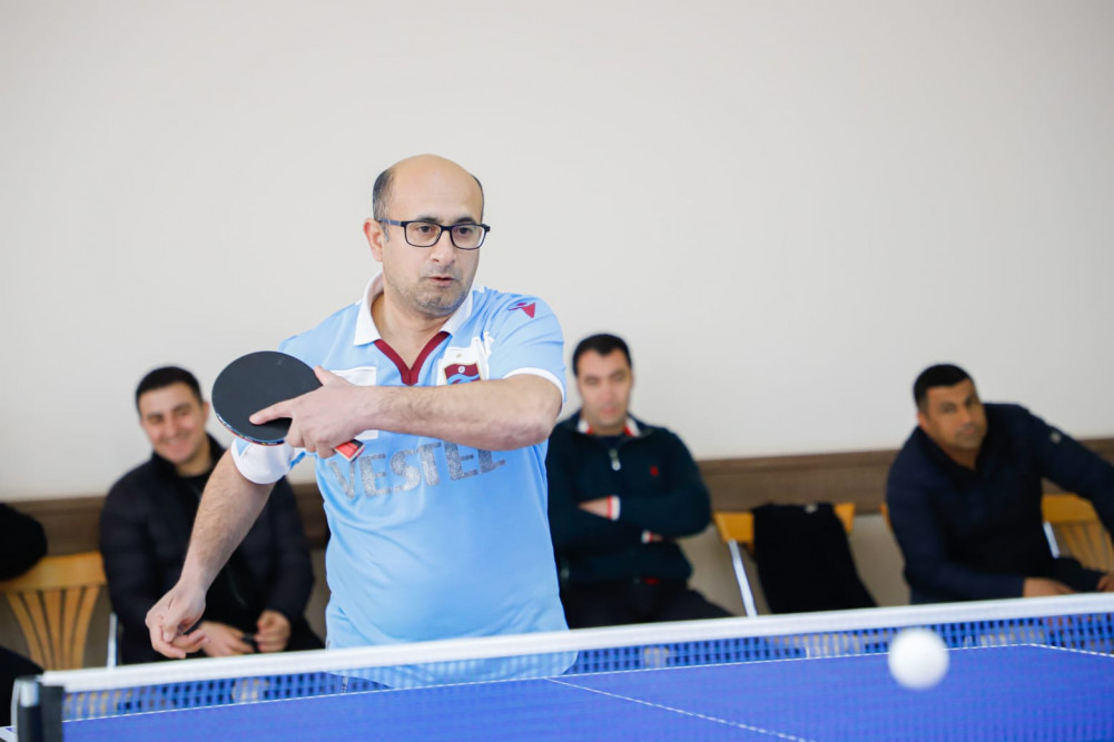 Dövlət qurumlarının əməkdaşları arasında stolüstü tennis yarışı keçirilib <font color=red> - FOTOLAR</font>