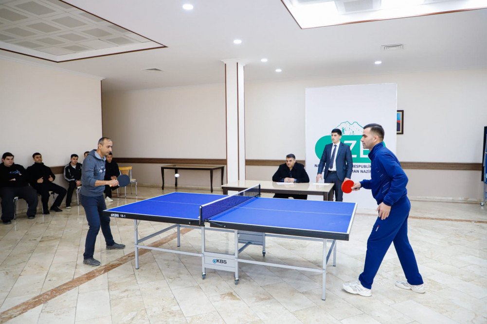 Dövlət qurumlarının əməkdaşları arasında stolüstü tennis yarışı keçirilib <font color=red> - FOTOLAR</font>