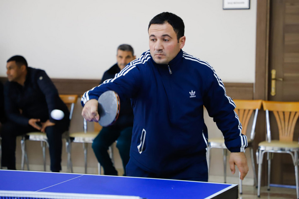Dövlət qurumlarının əməkdaşları arasında stolüstü tennis yarışı keçirilib <font color=red> - FOTOLAR</font>