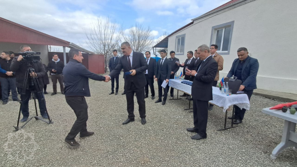 Xocavəndin Xanoba kəndində 25 ailəyə evlərinin açarları təqdim olunub<font color=red> - FOTOLAR</font>