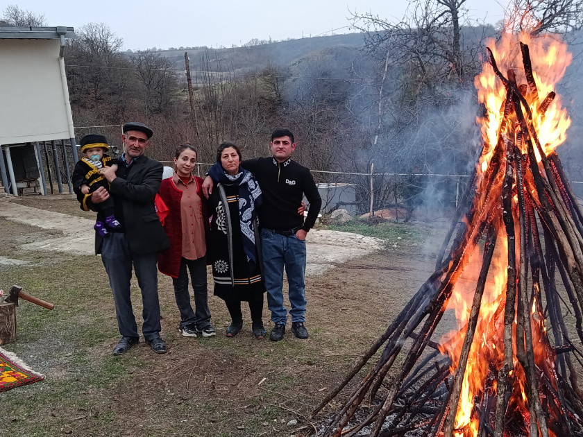 Xocalıda torpaq çərşənbəsi münasibətilə bayram tonqalları yandırılıb<font color=red> - FOTOLAR</font>