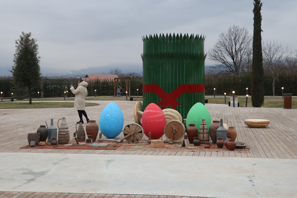 Xocalıda torpaq çərşənbəsi münasibətilə bayram tonqalları yandırılıb<font color=red> - FOTOLAR</font>